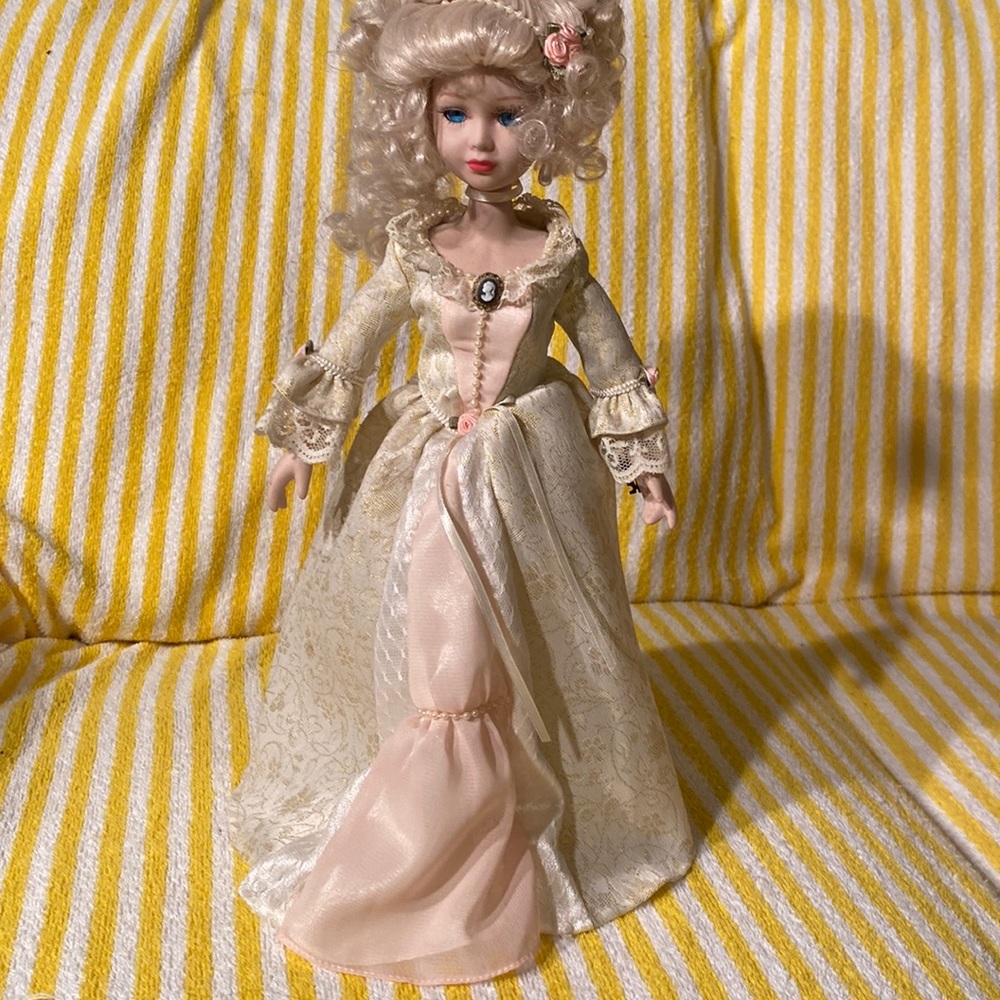 Brass Key 16" Global Treasures France Porcelain Doll 25th Anniversary Edition